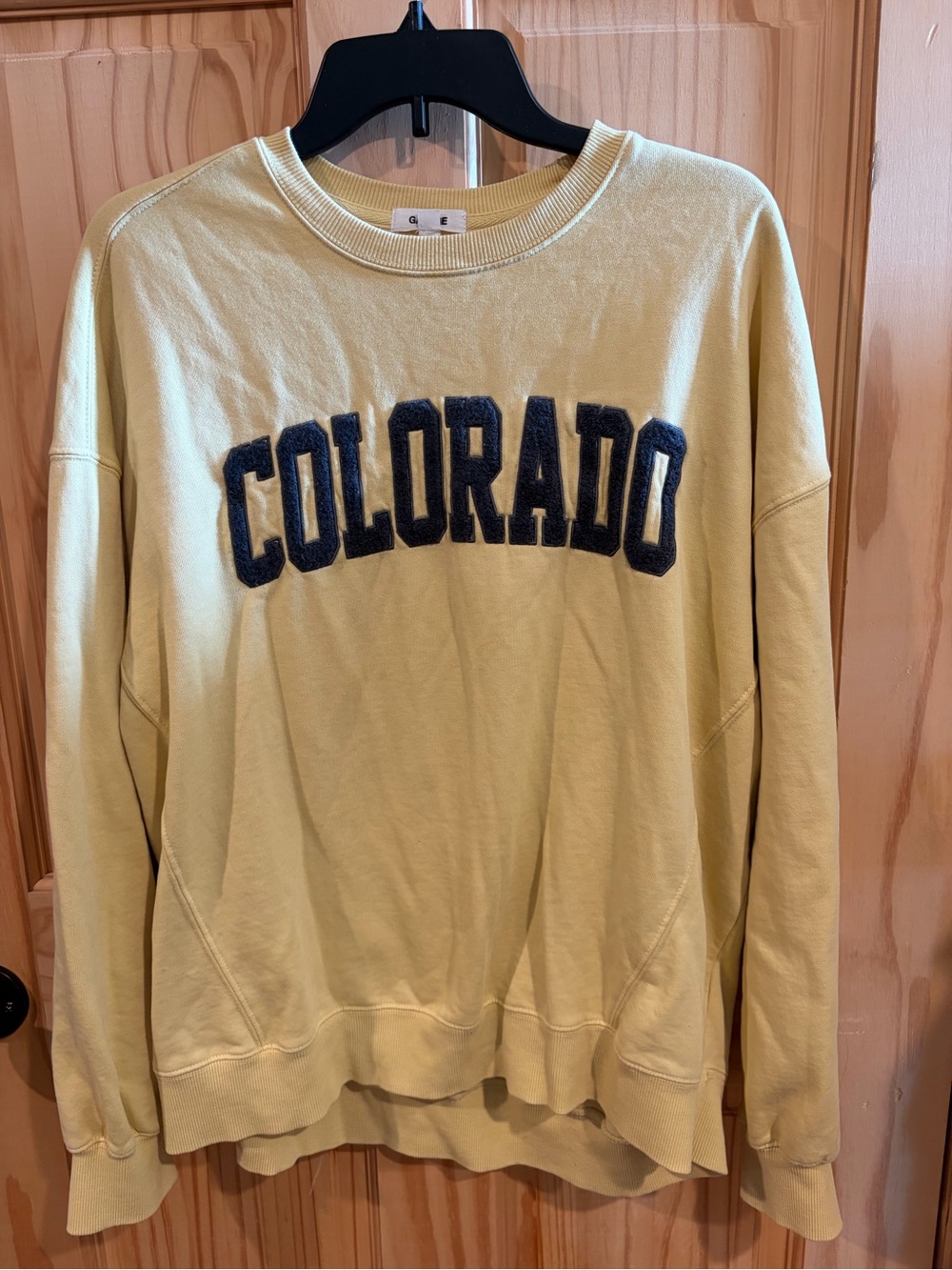 Garage Yellow Crewneck Sweatshirt medium